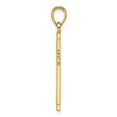 thumbnail image 2 of Auriga 14k Yellow Gold Polished & Textured Fancy Cross Pendant for Women (L-33.75 mm, W-16 mm), 2 of 6