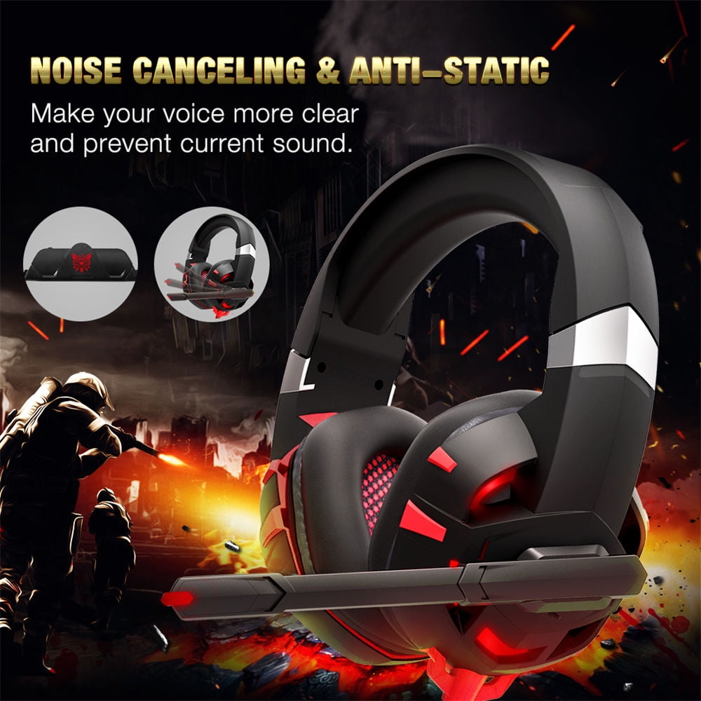 RUNMUS Gaming Headset with Noise Canceling Mic LED Australia Ubuy