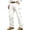 White, variant on Zimjoy Men's Cargo Pants Cotton Blend Straight-Leg Design Work Trousers 4 Pockets Regular Fit Work Casual Pants, Dark Gray XL