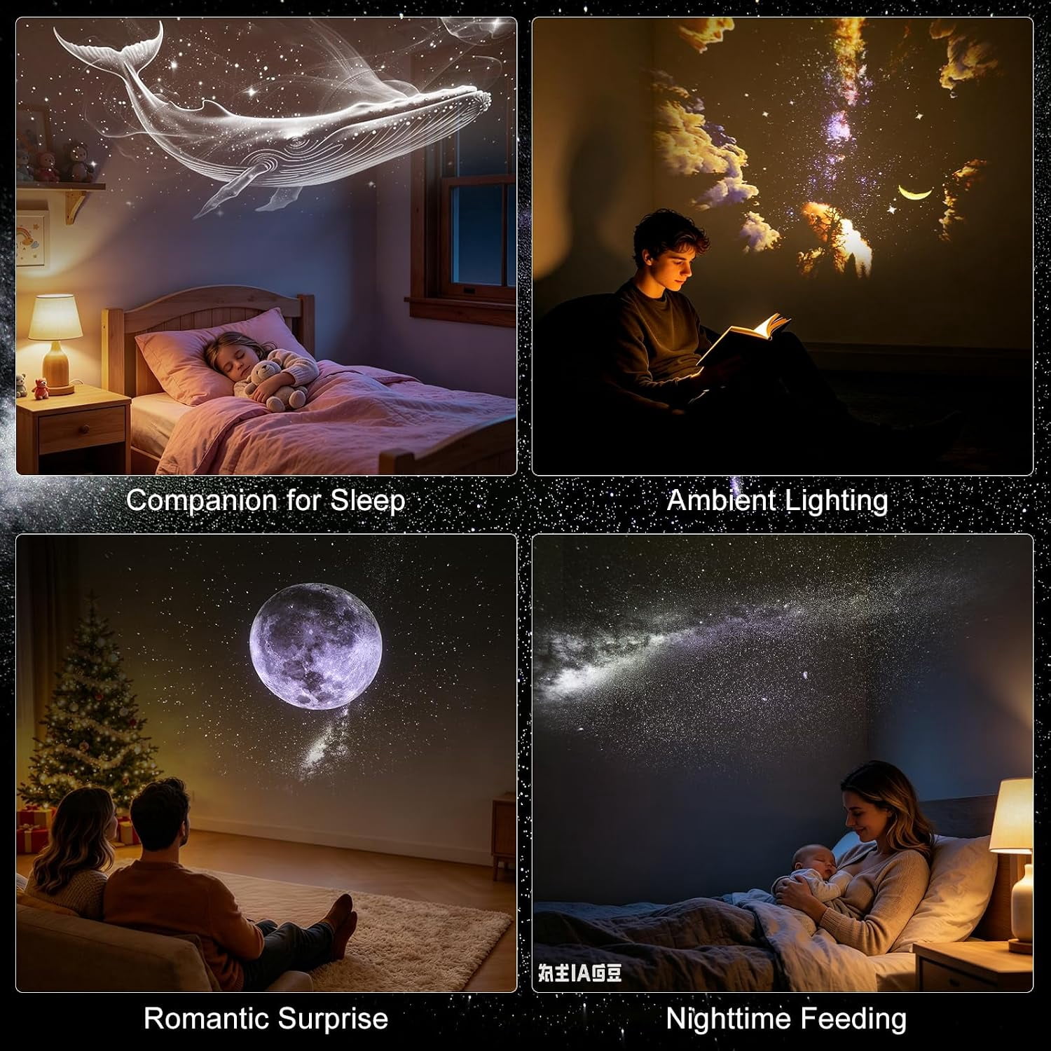 2-in-1 Galaxy Projector Night Light – picture 7