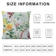 thumbnail image 5 of COMIO  Farmhouse Floral Design Pillow Covers Colorful Shabby Flowers Print Pillowcases, Satin Fabric,, 5 of 5