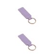 thumbnail image 2 of Riwesomey Llavero de motocicleta, fácil de usar y adecuado para hombres y mujeres, llavero de aro, llavero, llavero, regalo, anillo de plata Anillo Plata Violeta 2piezas, 2 of 6