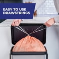 thumbnail image 6 of Hefty Ultra Strong 13 Gallon Trash Bags, Tall Kitchen Trash Bags, Peach, Fabuloso Peach Scent, 20 Bags, 6 of 10