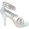 thumbnail image 6 of Top Moda Dressy Formal Sandals High Heel Ankle Strap Open Toe Sandals, 6 of 7