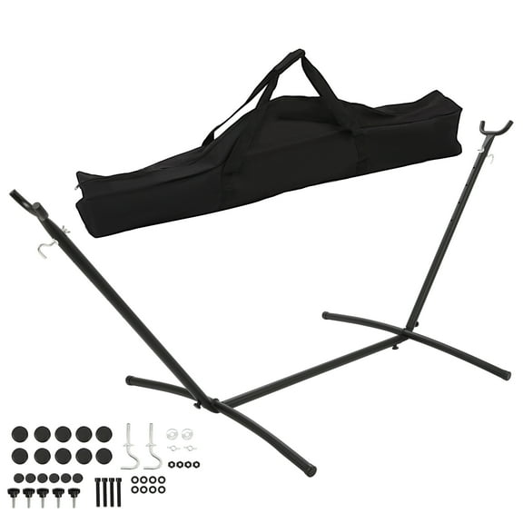 Kojem Hammock Stand 450 LBS Weight Capacity W/ Portable Carrying Case Weather Resistant Heavy Duty Steel Indoor/Outdoor