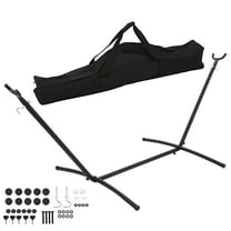 Kojem Hammock Stand 450 LBS Weight Capacity W/ Portable Carrying Case Weather Resistant Heavy Duty Steel Indoor/Outdoor