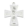 thumbnail image 4 of Catholic 4-Way Medal Cross Cruciform Pendant with Miraculous Medal, St. Joseph, St. Christopher and Sacred Heart, Made in USA, 4 of 10
