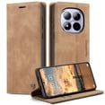 thumbnail image 4 of Retro Leather Wallet Case for FOXDOCK Redmi Note 15 Pro 5G – Shockproof, Card Slots – Yellow, 4 of 5