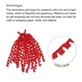 thumbnail image 3 of Unique Bargains 12 Count 6' Large Curly Bows for Gift Wrapping Curling Ribbon with Self Adhesive for Gift Wrap, Red, 3 of 7