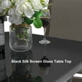 thumbnail image 4 of Nuu Garden 32 Inch Outdoor Patio Bar Height Bistro Table with Tempered Glass, Table Top and Metal Frame, Suitable for Patio, Back, Yard, Cafes, Bistro, Black, 4 of 10