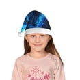 thumbnail image 5 of Yiaed Blue Fire Wolf Print Hat,Santa Claus Hat For Xmas Party, Christmas Hat For Boys Girls Child Infant Holiday Hat, 5 of 6