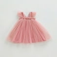 thumbnail image 4 of Toddler Girls Dresses Fly Sleeve Butterfly Tulle Lace Dance Party Princess Dresses Clothes for Girls Size 18-24 Months, 4 of 5