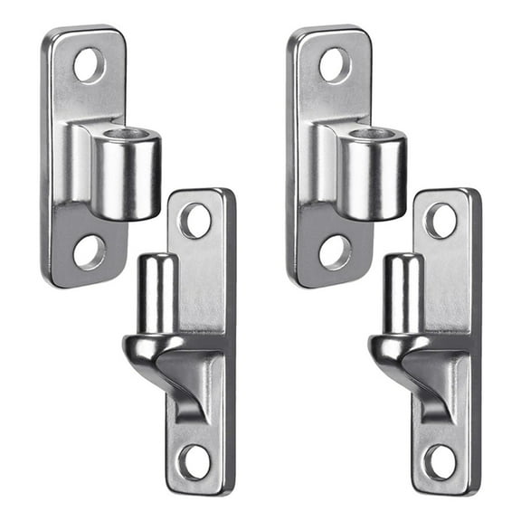 2X Wall Mount Gate Hinges for Farm Gates, Outdoor One-Piece No-Weld Chain Link Fence Parts with 5/8 Hinge Pin