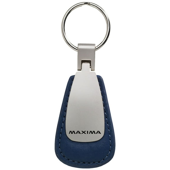 Nissan Rogue Leather Teardrop Key Chain (Blue)