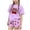 Purple, variant on Cethrio Girls Summer Outfit Sets 2 Piece, Crew Neck Soft Short Sleeve Kids' Clothing Sets Beige Size 10-12