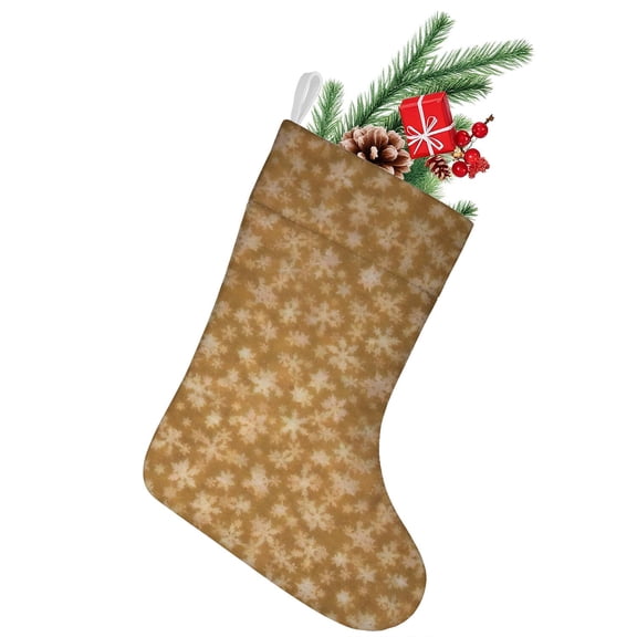 Christmas Stockings,Golden Christmas Snowflake Pattern Stockings Christmas,14.8'' Xmas Stockings,Christmas Party Favors,Christmas Party Decorations,Christmas Stockings Personalized