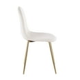 thumbnail image 3 of Silver Orchid  Stone Gold Dining Chair - Set of 2 Cream Velvet Velvet, 3 of 7