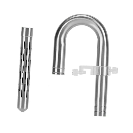 EHJRE Aquatic Lily Pipe Set Stainless Steel Aquarium Inlet Pipe Hose Connector Surface Skimmer with Flexible Length Adjustment for Planted Aquariums Fish 16 Water Inlet