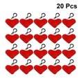 thumbnail image 3 of 20pcs Heart Shape Key Chain Plush Keyring Bag Decor Phone Pendant Car Key Holder Keychain Party Toy Supplies, 3 of 8