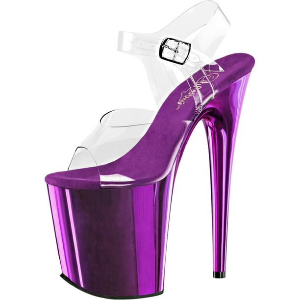 4 inch purple heels
