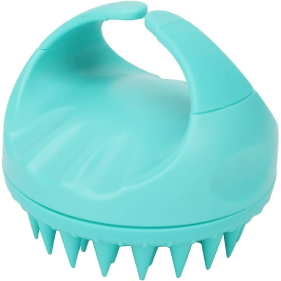 Hair Shampoo Brush, Scalp Scrubber Soft Relax Stress Remove Dandruff Relieve Itching for Straight Hair (Green)