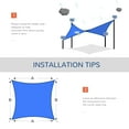 thumbnail image 6 of Outsunny 24' x 24' Outdoor Blue Sun Shades Canopy, Waterproof UV Block Protection, 6 of 9