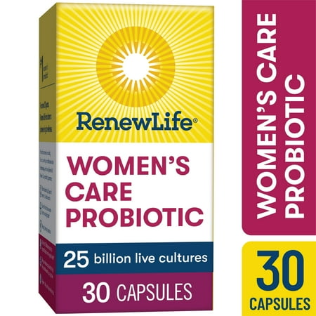 Renew Life Ultimate Flora Women's Care Health & Wellness Probiotic, 25 Billion CFU, 30 Capsules
