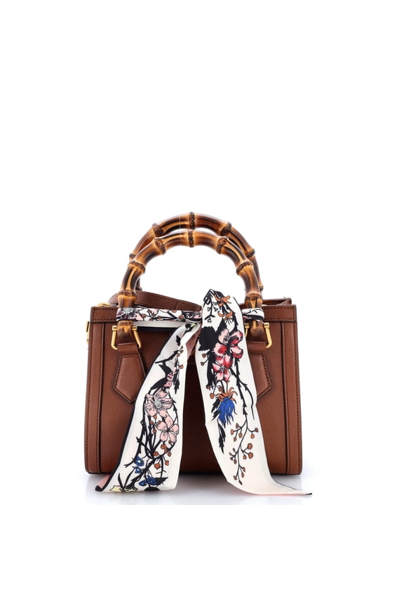 Pre-Owned Diana NM Bamboo Handle Tote Leather Mini By Rebag
