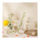 thumbnail image 1 of Florero pequeño de cristal, decoración de mesa transparente, sala de estar, cocina, arreglo de té, cultivo de agua, conjunto encantador, 1 of 11