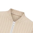 thumbnail image 5 of Vmvidoty Women's Lightweight Ribbed Knit Zip-Up Jacket, Beige, m, 5 of 8
