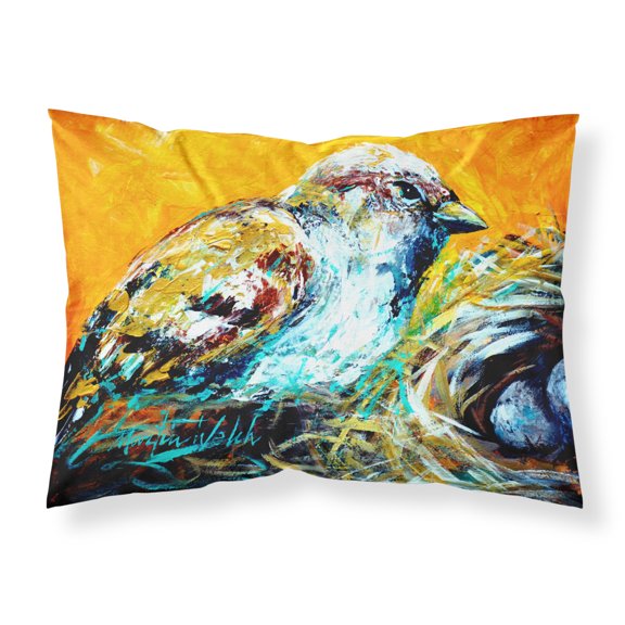 Carolines Treasures MW1158PILLOWCASE Look at the Birdie Fabric Standard Pillowcase Standard multicolor