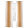 thumbnail image 2 of Burnt Orange White Ombre Semi Sheer Curtains 96 Inch Length 2 Panels Set,Modern Abstract Art Farmhouse Gradient Sheer Kitchen Curtain Privacy Window Curtain for Living Room Bedroom Rod Pocket Drapes, 2 of 7
