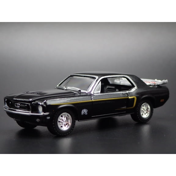 Open Box 1968 68 FORD MUSTANG COUPE GPK BLACK 1:64 SCALE COLLECTIBLE DIECAST MODEL CAR