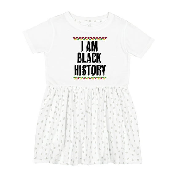 Inktastic I Am Black History Month Girls Toddler Dress