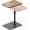 Brown., variant on Side Table Sofa Tray for Couch Heavy Metal Base Swivel/Adjustable Height, Sofa Bed Bathroom Study TV Tray C Shaped End Table Food Snack Trays for Eating