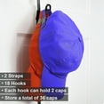 thumbnail image 5 of Perfect Curve CapRack18 Over-the-Door Hat Rack, Holds Up to 18-40 Caps, Black, 5 of 8