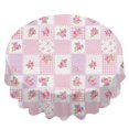 thumbnail image 2 of Pioneer Flower Floral Print Pattern Round Tablecloth 60 X 60 Inch, Wrinkle Resistant Wipeable Table Cloth for Kitchen Dining Picnic Patio Party, 2 of 6