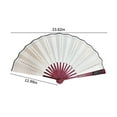 thumbnail image 3 of Folding Fan Led Fan, Large Rave Fan Light Up Hand Fan Glowing Handheld Folding Fan with Remote Control Stage Performance Props Fan for Birthday Party Wedding Home Decor (White) on Clearance, 3 of 8