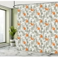 thumbnail image 5 of Ambesonne Animal Shower Curtain, Fox in the Winter Forest, 69"Wx70"L, Pale Sage Green Orange, 5 of 5