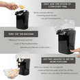 thumbnail image 4 of Popcorn Poppers, 110V/240V Electric Corn Popcorn Maker Household Automatic Mini Hot Air Popcorn Making Machine Corn Popper Children Gift, 4 of 8