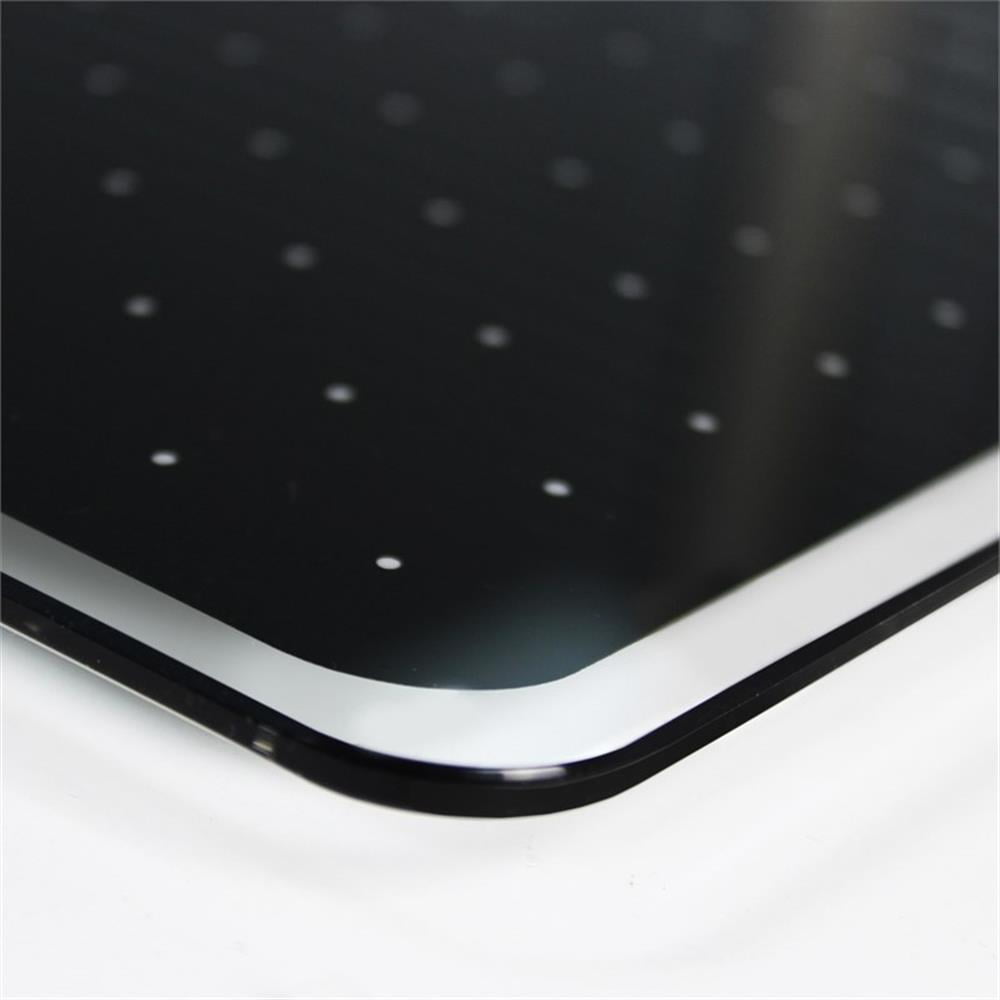 Viztex® Glacier White & Black Plan & Grid Glass Dry Erase Board - 17" x 23"