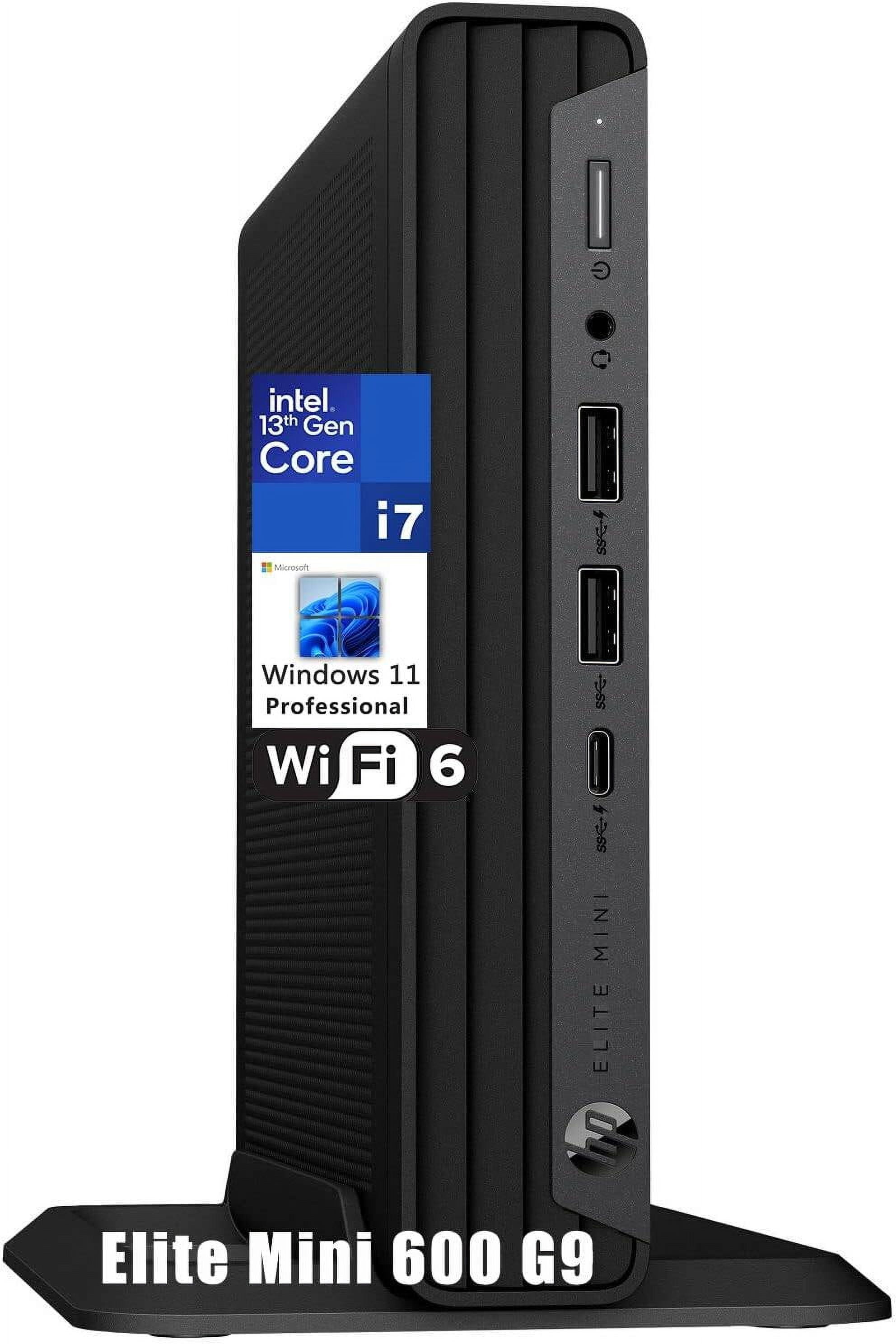 HP Elite Mini 600 G9 Desktop Computer - 13th Gen Intel Core i5-13500T 14-Core up to 4.60 GHz, 64GB DDR5 RAM, 4TB PCIe SSD + 1TB HDD, Intel UHD Graphic HP Elite Mini 600 G9 Desktop PC - HP® Store