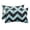 Teal, Black, Gray, variant on Abstract Teal Outdoor Pillows for Chaise Lounge Chair Beach Headrest Pillow Set of 2 Waterproof Lumbar Pillows with Insert&Adjustable Strap Geometric Zigzag Waves Bohemian Stripes Pool Pillow 11"x16"