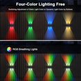 TRAHOOMultiColor Solar Outdoor Wall Lights Up and Down 4 Pack