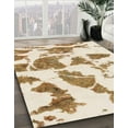 thumbnail image 3 of Ahgly Company Machine Washable Indoor Square Abstract Wheat Beige Area Rugs, 8' Square, 3 of 7