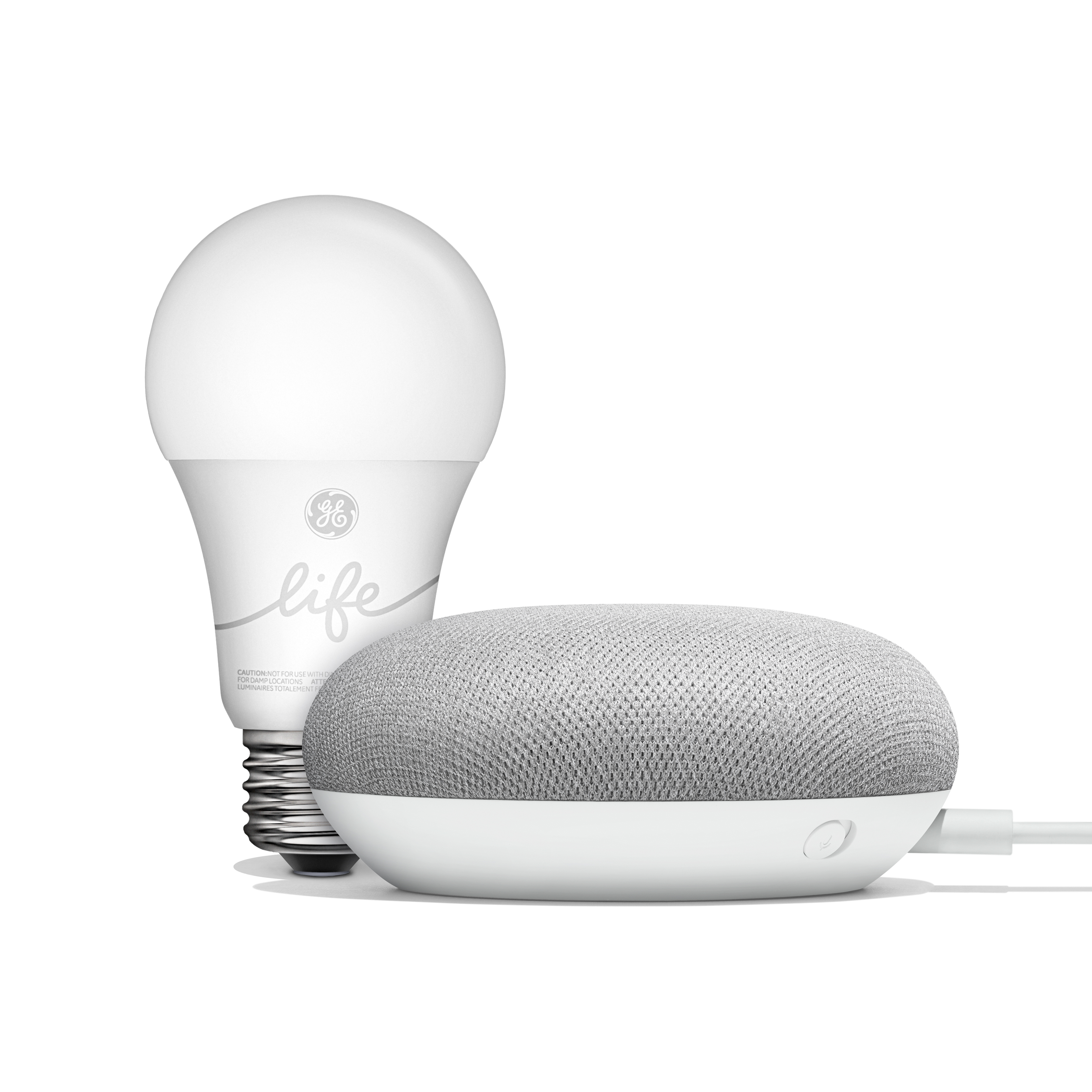 Google Smart Light Starter Kit - Google Home Mini and GE C-Life Smart Light Bulb - image 4 of 5
