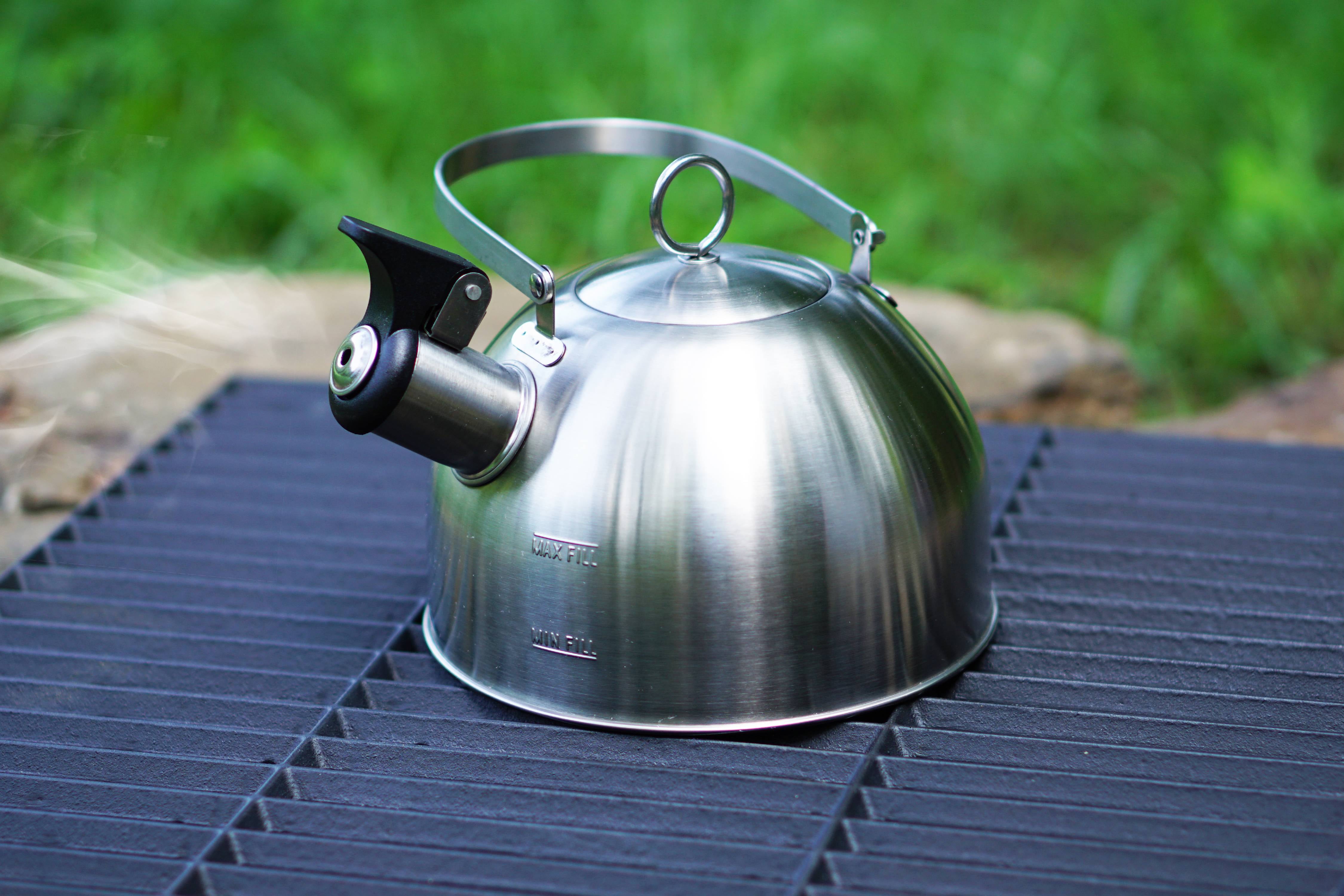 WOONEKY Whistle Kettle Stainless Steel Kettle Camping Tea Kettle
