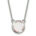 thumbnail image 1 of Sterling S. Rh-plated LogoArt Alpha Chi Omega Large Enl Pend With Necklace; 18 inch; for Adults and Teens; for Women and Men, 1 of 2