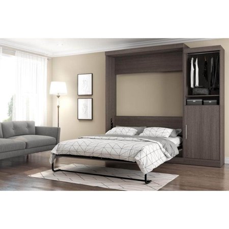Nebula 90 Set Including A Queen Wall Bed And One Storage Unit Bark Grey White Canada - Nebula 90 Queen Wall Bed Kit Nebula 90 Set Including A Queen Wall Bed And One Storage Unit Bark Grey White Canada - Nebula 90 Queen Wall Bed Kit