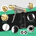 thumbnail image 4 of AOVOX Garden Hose Nozzle, Upgraded Heavy Duty Metal Spray Nozzle, High Pressure Water Nozzle with Adjustable Spray Patterns for Watering Plants, Car Washing, and Pet Showering, 4 of 8